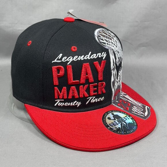 Michael Jordan 23 Fly Snapback Hat Cap Chicago Bulls Red Legend Streetwear Mens - Picture 6 of 14